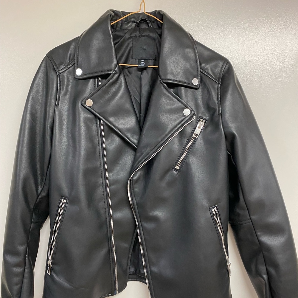 Men’s Small H&M Leather Biker Jacket